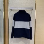Miu Miu Lapel Embroidered Half Zip Colour Block Sweatshirt - 图片 2
