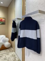 Miu Miu Lapel Embroidered Half Zip Colour Block Sweatshirt - 图片 4