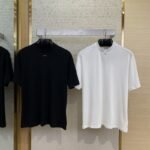 Prada Silicone Alphabet Medallion Short Sleeve T-Shirt Black