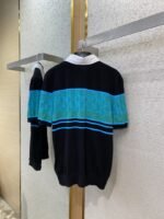 LV turndown collar jacquard short sleeve polo shirt - 图片 7