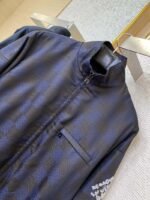 LV stand-up collar check woven zip jacket - 图片 6