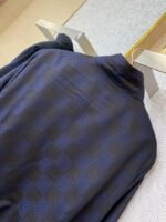 LV stand-up collar check woven zip jacket - 图片 8