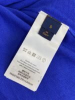 LV Jacquard Sleeve Knit Crew Neck Short Sleeve T-Shirt Black - 图片 9
