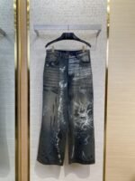Balenciaga Hand-Painted Washed Baggy Jeans