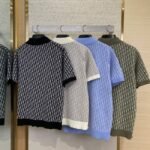 Dior Knitted Jacquard Polo Shirt White - 图片 2