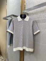 Dior Knitted Jacquard Polo Shirt White - 图片 5