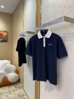 Miu Miu Colour Block Collar Beaded Short Sleeve Polo Shirt - 图片 3