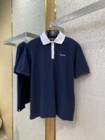 Miu Miu Colour Block Collar Beaded Short Sleeve Polo Shirt - 图片 5
