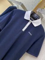 Miu Miu Colour Block Collar Beaded Short Sleeve Polo Shirt - 图片 6