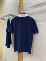 Miu Miu Colour Block Collar Beaded Short Sleeve Polo Shirt - 图片 7