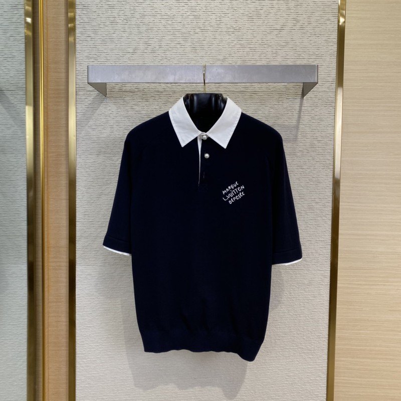 wsxc1747016891164_0.jpg LV embroidered pearl button polo shirt - 图片 1