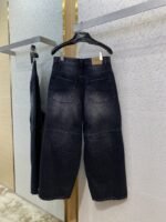 Balenciaga Fancy Drawstring Jeans Black - 图片 7