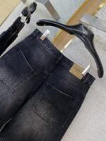 Balenciaga Fancy Drawstring Jeans Black - 图片 8
