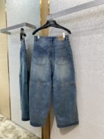 Balenciaga Fancy Drawstring Jeans Blue - 图片 7