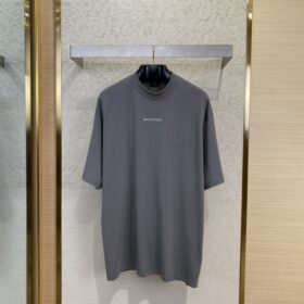 Balenciaga Letters Reflective Short Sleeve T-Shirt