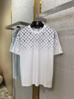 LV Classic Gradient Cotton Round Neck Short Sleeve White - 图片 5