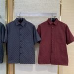 Gucci GG Jacquard Short Sleeve Shirt Black