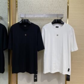 Fendi Hardware Hot Stamping Short Sleeve T-Shirt White