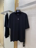 Fendi Hardware Hot Stamped Short Sleeve T-Shirt Black - 图片 5
