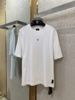 Fendi Hardware Hot Stamping Short Sleeve T-Shirt White - 图片 5