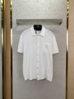 LV jacquard knit polo short-sleeved T-shirt
