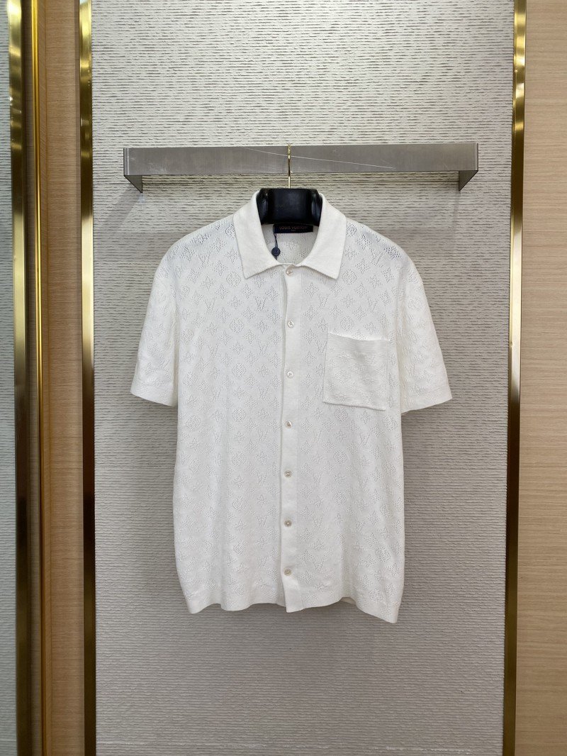 wsxc1747881961976_0.jpg LV jacquard knit polo short-sleeved T-shirt - 图片 1