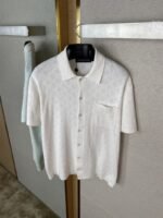 LV jacquard knit polo short-sleeved T-shirt - 图片 7