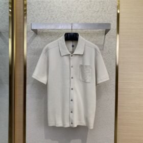 LV Pocket Embossed Short Sleeve Knit