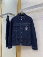 Fendi Medallion Embroidered Denim Jacket - 图片 5