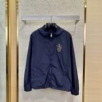 Fendi Badge Embroidered Hooded Jacket Coat