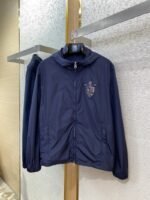 Fendi Badge Embroidered Hooded Jacket Coat - 图片 5
