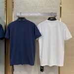 Fendi Chest Logo Embroidery Short Sleeve T-Shirt Navy - 图片 2