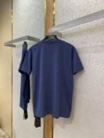 Fendi Chest Logo Embroidery Short Sleeve T-Shirt Navy - 图片 7