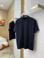 LV logo jacquard knit short-sleeved T-shirt - 图片 3