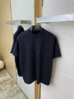 LV logo jacquard knit short-sleeved T-shirt - 图片 7