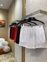 Prada Nylon Triangle Label Shorts Black - 图片 3