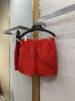 Prada Nylon Triangle Label Shorts Red - 图片 7