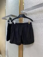 Prada Nylon Triangle Label Shorts Black - 图片 7