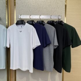 Prada New Triangle Neckline Steel Label Short Sleeve Green