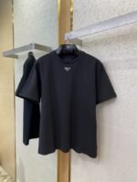 Prada New Triangle Neckline Steel Label Short Sleeve White - 图片 3