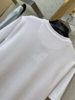 Prada New Triangle Neckline Steel Label Short Sleeve White - 图片 8