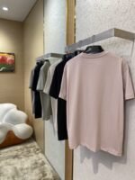 Maison Margiela Digital Embroidery Four Corner Stitch Short Sleeve T-Shirt almond - 图片 4