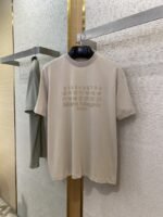 Maison Margiela Digital Embroidery Four Corner Stitch Short Sleeve T-Shirt Khaki - 图片 5