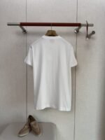 HERMES Leather Embroidered Crew Neck Short Sleeve T-Sleeve - 图片 2