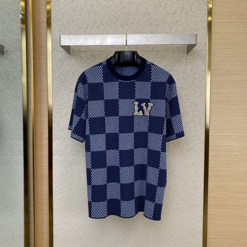 wsxc1749261185580_0.jpg LV Check Beaded Knit Short Sleeve - 图片 1
