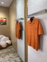 LV cut-out jacquard knit polo short-sleeved T-shirt - 图片 3