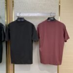 Gucci White Trim Spray Colour Round Neck Short Sleeve T-Shirt Red - 图片 2