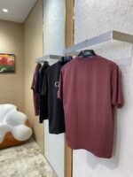 Gucci White Trim Spray Colour Round Neck Short Sleeve T-Shirt Red - 图片 4