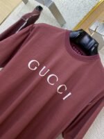 Gucci White Trim Spray Colour Round Neck Short Sleeve T-Shirt Red - 图片 6