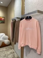 LV Hand Signed Embroidered Monogram Crew Sweatshirt Brown - 图片 3